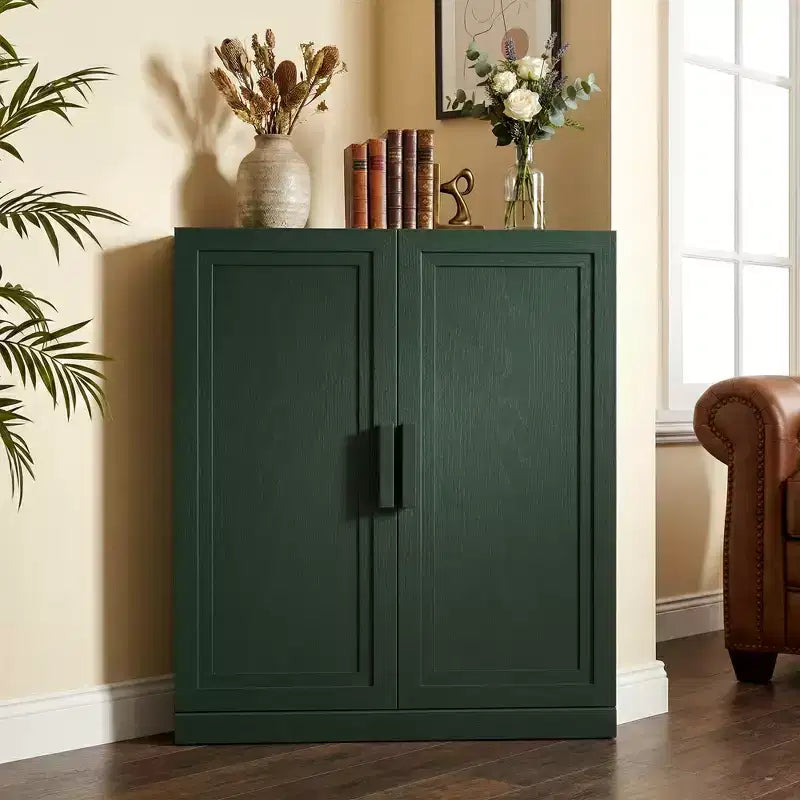 Eckschrank von Dovelina mit verstellbaren Einlegeböden, Sideboard, Anrichte, Weinschrank und Küchenschrank mit Holztüren - 31H x 31W, 36H x 31W