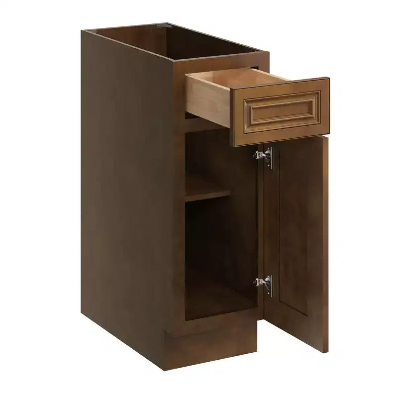 CASAINC 12 in. W x 34.5 in. H x 24 in. D Unterschrank für die Küche mit 1 Schublade mit Soft-Close-Funktion, Sperrholzrahmen, Front mit Vollauflage