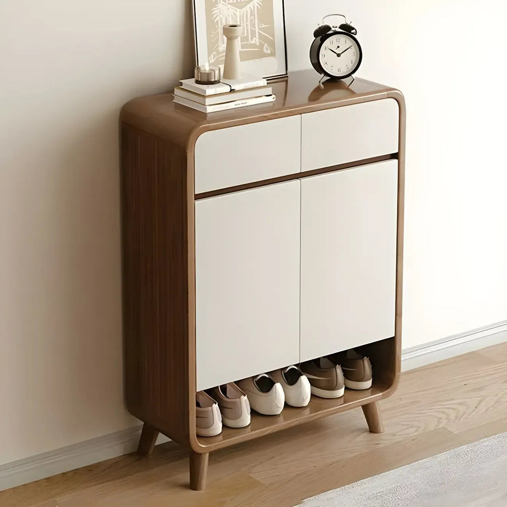 Meuble à chaussures moyen en bois moderne pour entrée