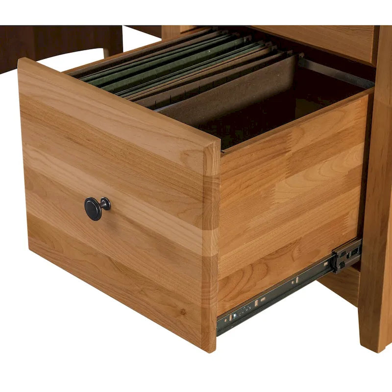 Arch+Haven bureau van massief hout met 4 laden