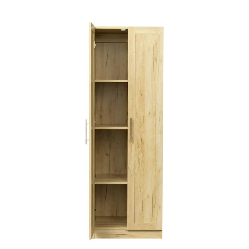 Hoher Kleiderschrank mit 3 Einlegeböden