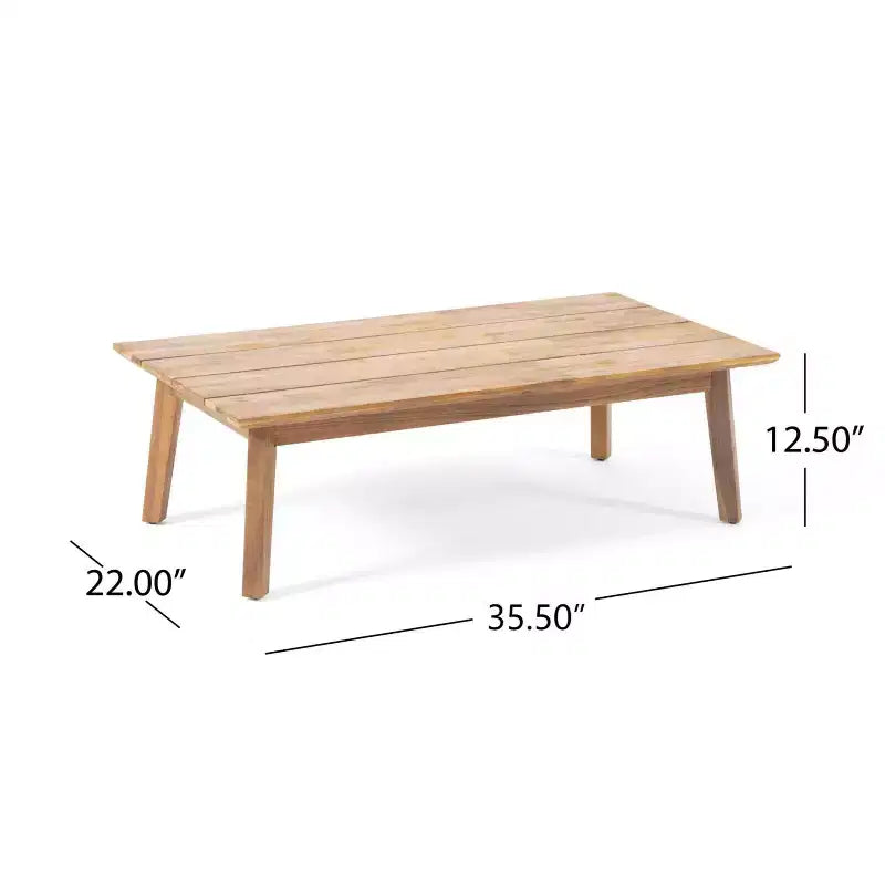 Christopher Knight Home Safira 5-teiliges rustikales Gartensitzset aus Akazienholz mit dicken Kissen
