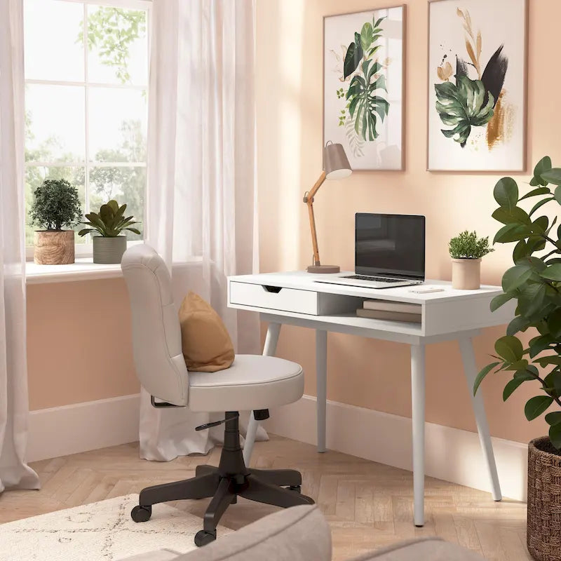 Scrivania per computer e scrittura Bush Furniture Nora 40W con contenitore