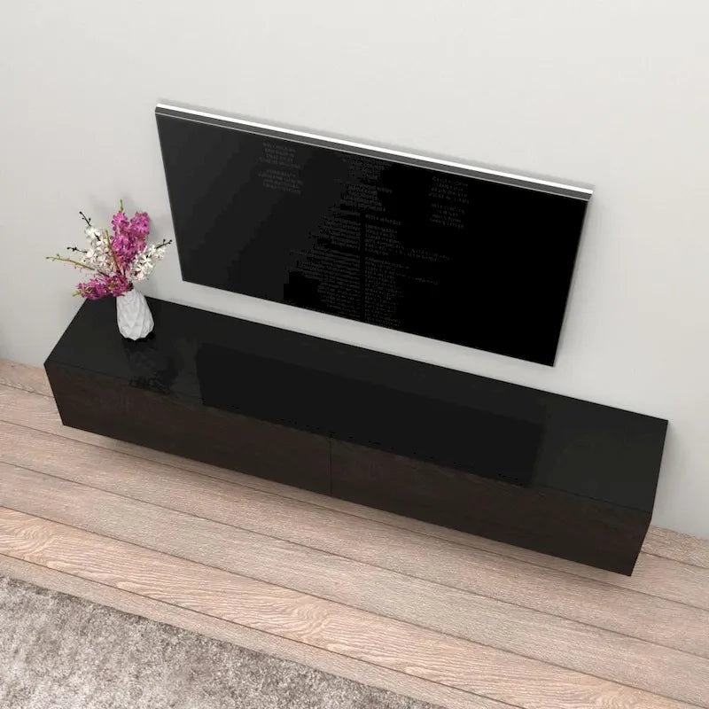 Berno 71-Zoll-TV-Wandhalterung im modernen Hochglanzdesign