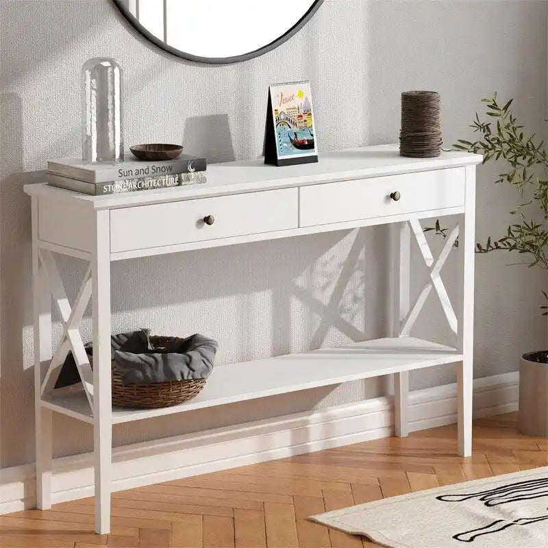Konsolentisch mit Schubladen, 47 - 11.81D x 47.24W x 31.5H