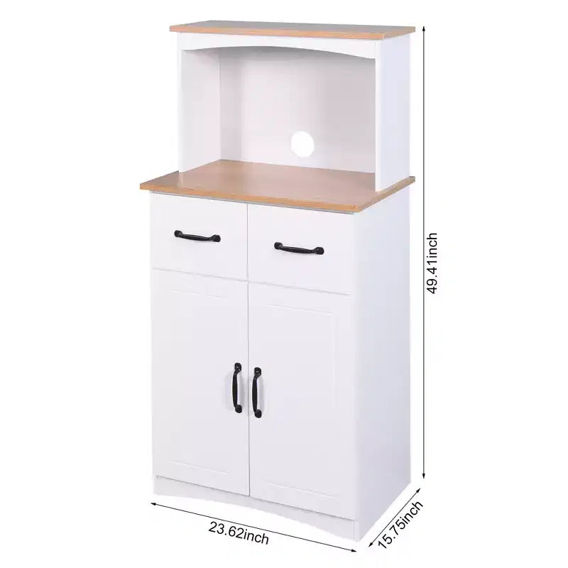 sumyeg Küchenschrank aus Holz mit Schublade und Mikrowellenablage