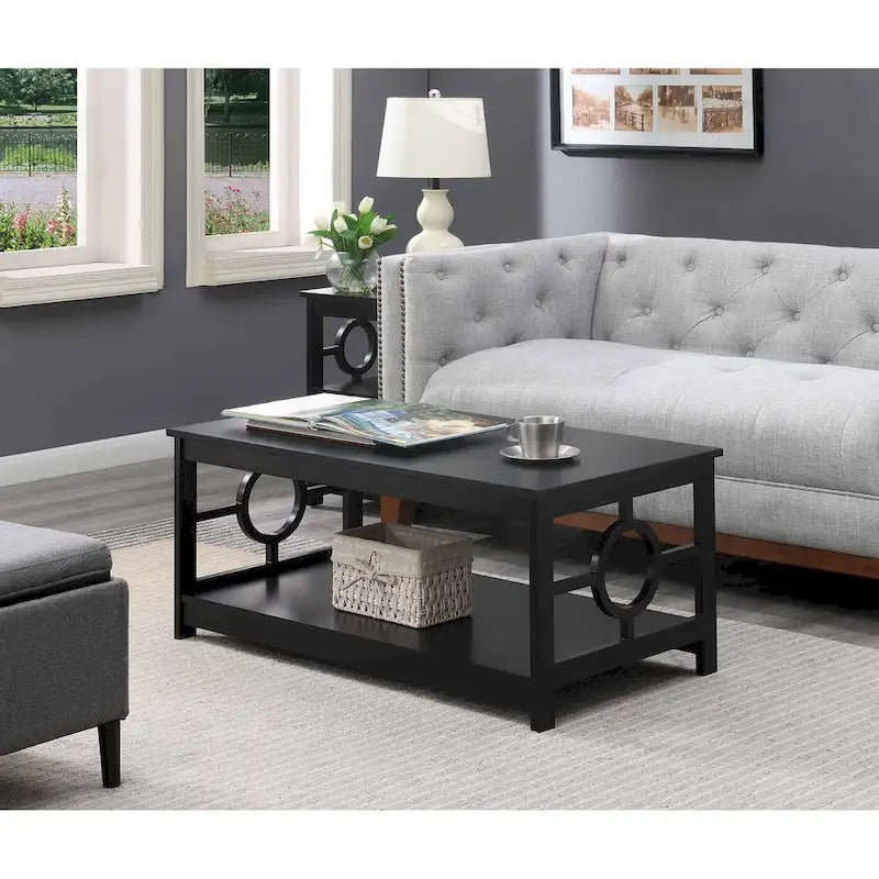Ring salontafel met plank