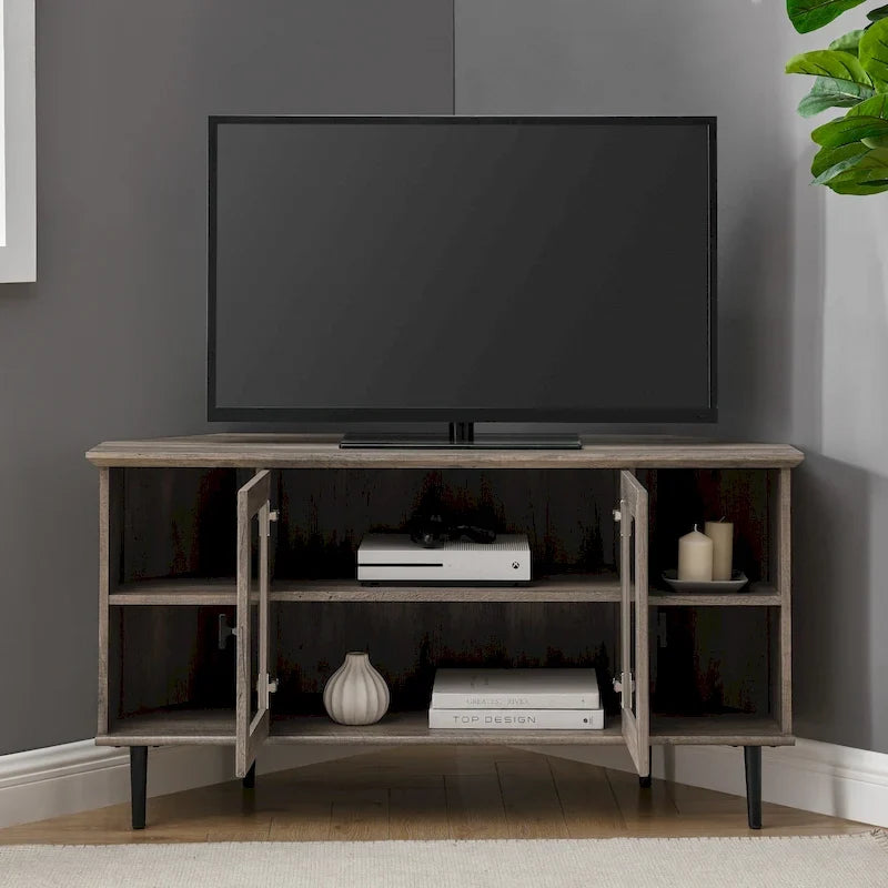 Middlebrook Eck-TV-Ständer mit Glastür, 48 Zoll