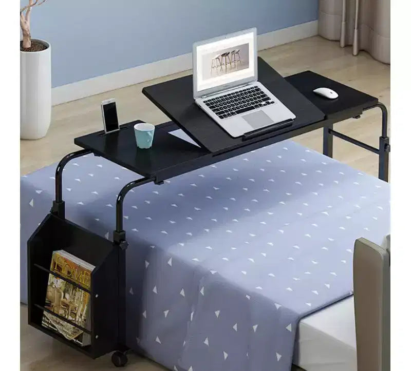 Scrivania da comodino, scrivania per computer, tavolo pieghevole per la camera del dormitorio, scrivania pieghevole regolabile per leggere e scrivere