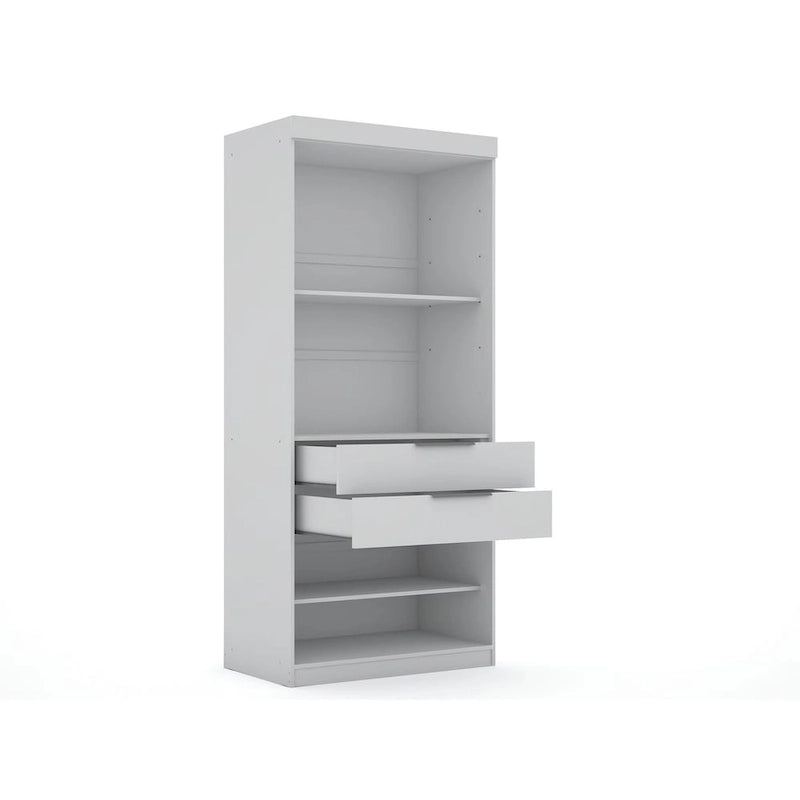 Mulberry 2.0 halfopen, moderne hoekkastset met 3 delen en 4 laden, set van 3