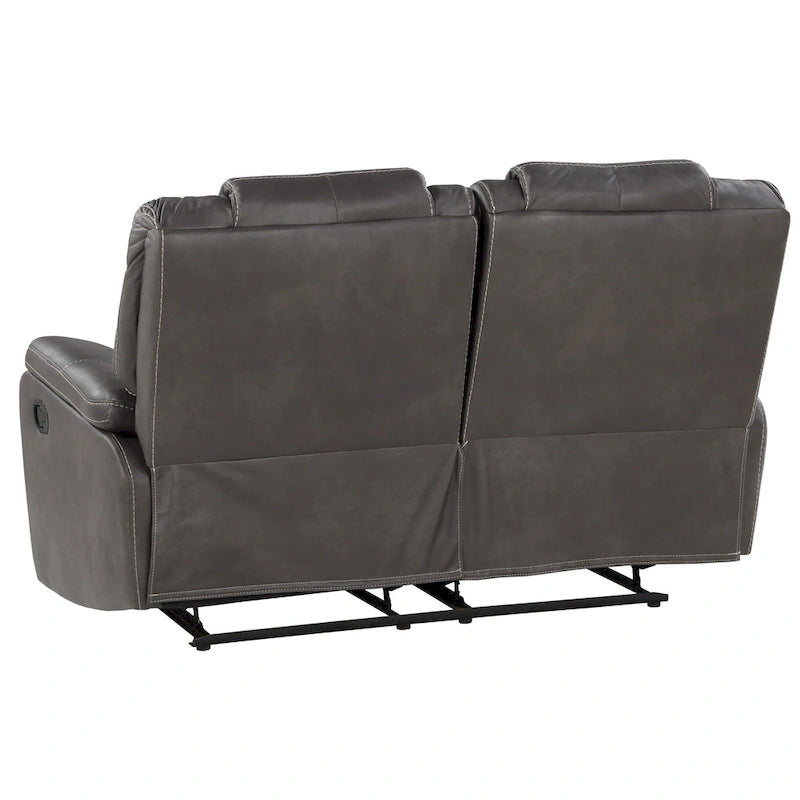 Steve Silver Kameryn handmatig verstelbare loveseat van imitatieleer