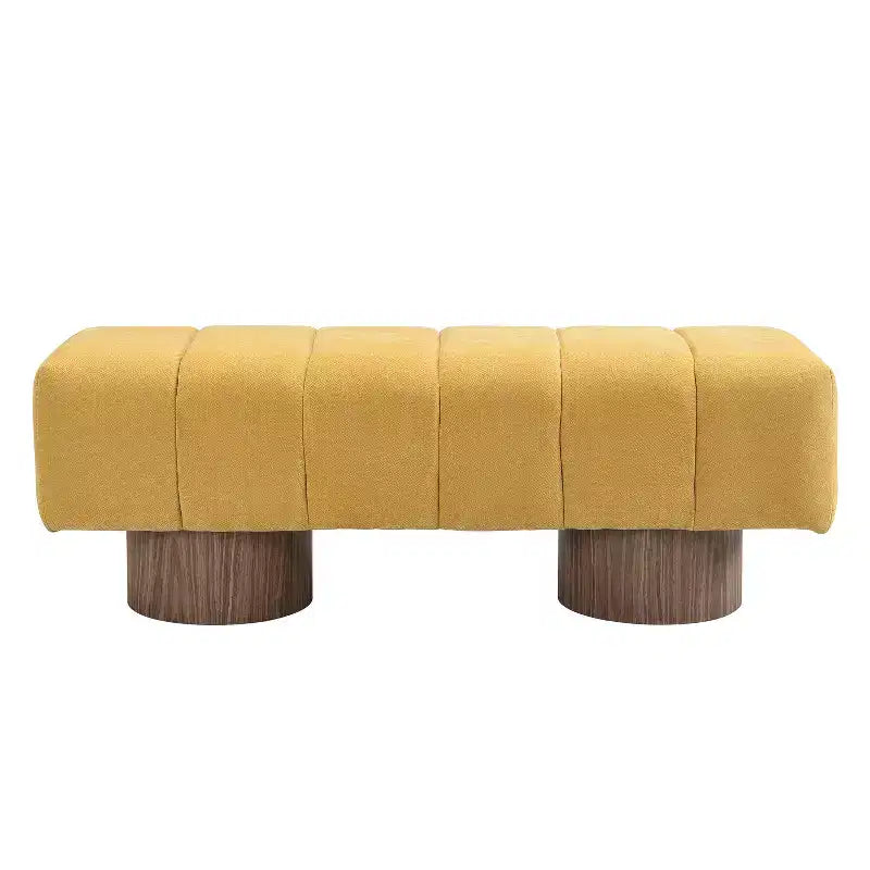 Banc de salle à manger contemporain multifonctionnel en chenille rembourrée Christopher Knight Home Gale 50