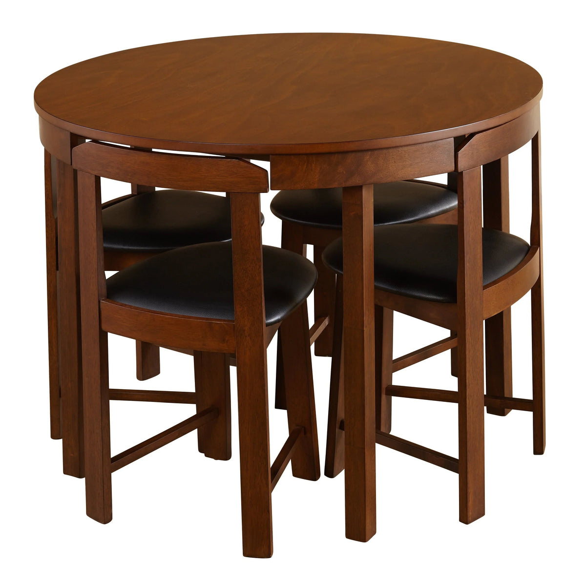 Ensemble de salle à manger compact rond Harrisburg Tobey, 5 pièces