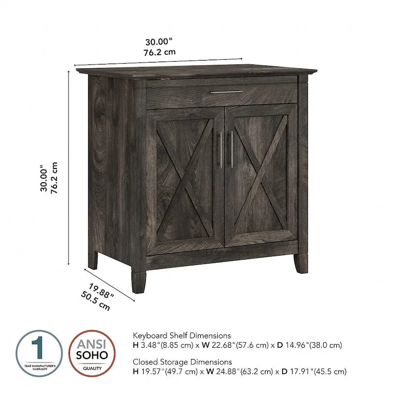 Secrétaire Key West avec armoire de rangement par Bush Furniture