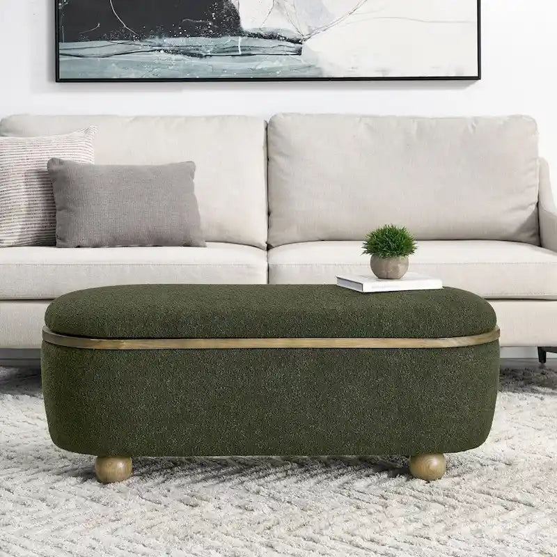 Panca contenitore imbottita con seduta, da fondo letto, grande panca contenitore per coperte