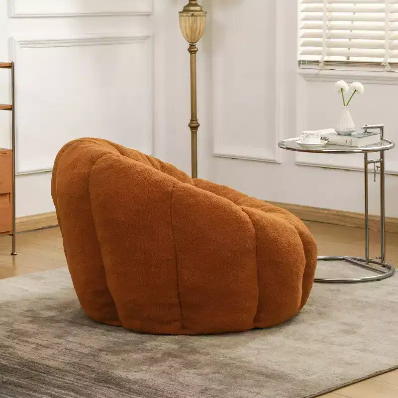 Sitzsack-Sessel mit Armlehnen, Füllung aus hochdichtem Schaumstoff, gemütlicher Loungesessel für Erwachsene, Wohnzimmer