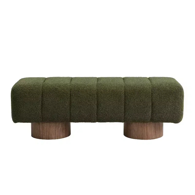 Banc de salle à manger contemporain multifonctionnel en chenille rembourrée Christopher Knight Home Gale 50