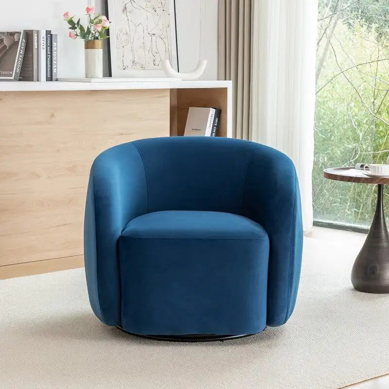 Moderne draaibare fauteuil met kuipvormige zitting