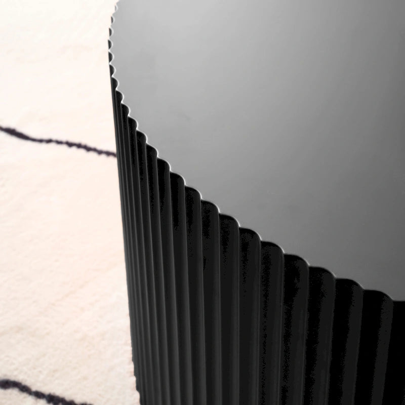Moderne glamoureuze ronde nesting-bijzettafelset voor de woonkamer (set van 2), niet gemonteerd