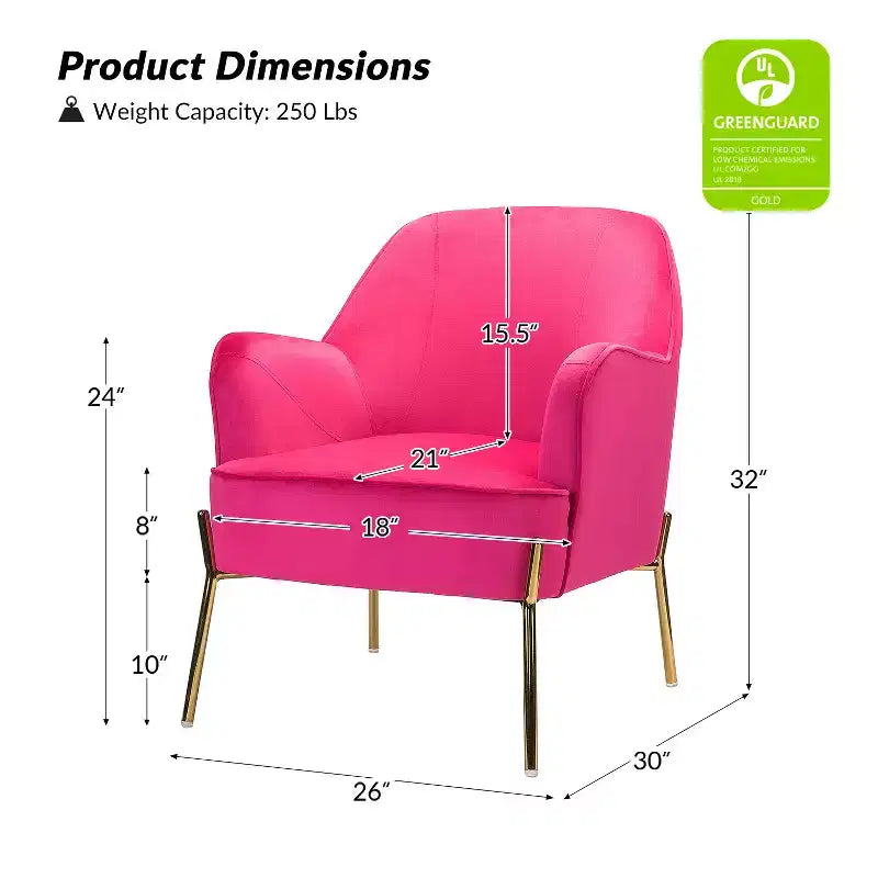 Odo comfortabele accentfauteuil van fluweel voor de woonkamer, met gestoffeerde, gevoerde zitting, set van 2 | Karat Home
