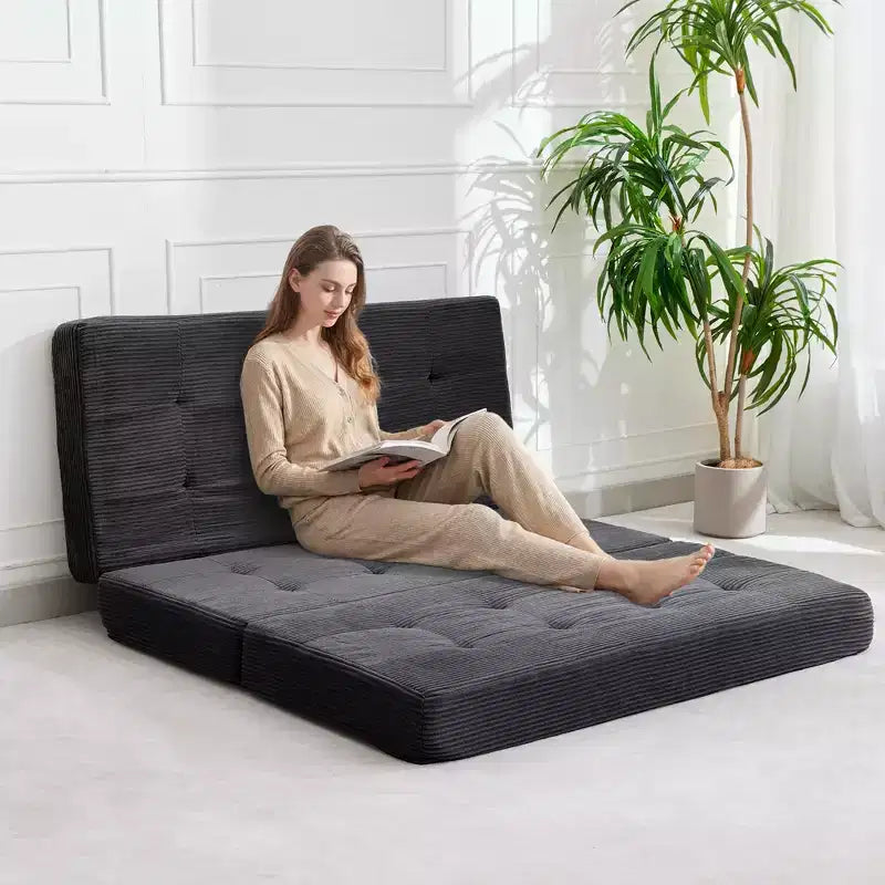 39x75 dreifach klappbares Schlafsofa aus Memory-Schaumstoff, 6-getuftete Matratze