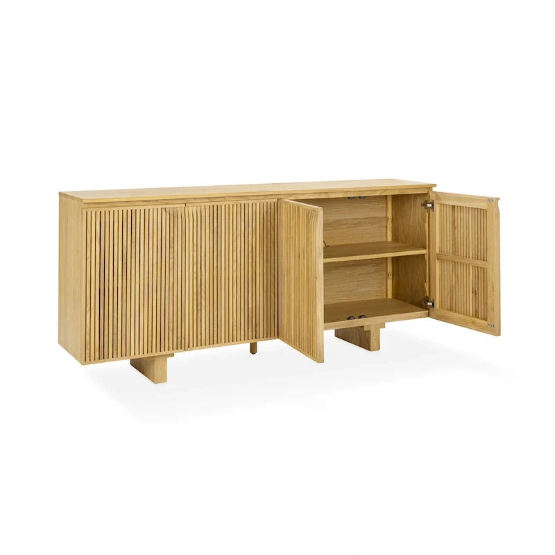 Credenza buffet Classic Home Roya con impiallacciatura in rovere
