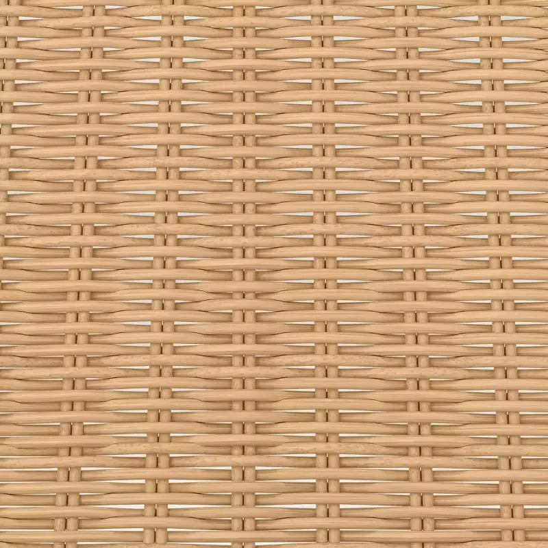 Set di 4 sedie da pranzo impilabili in vimini senza braccioli per patio, marroni - Threshold?