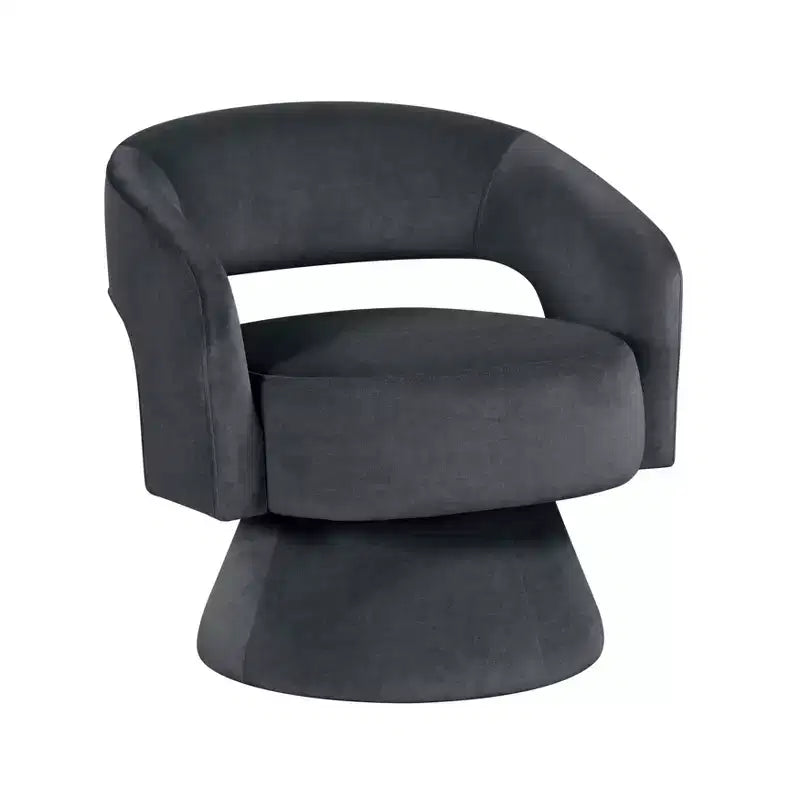 GDFStudio Hudson moderne luxe draaifauteuil met fluwelen bekleding
