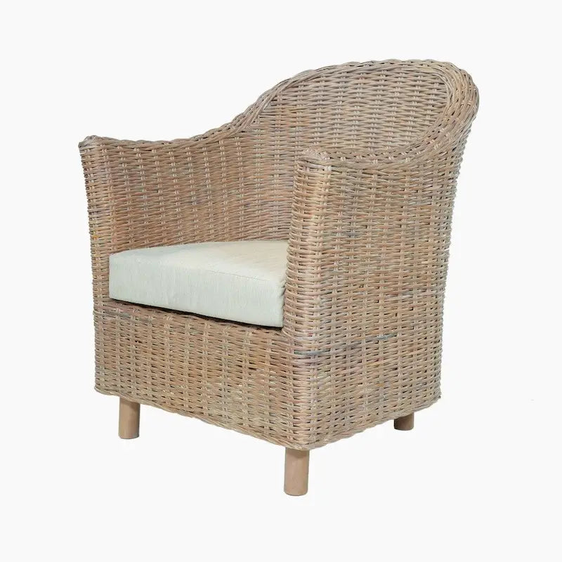 Rustikaler Rattan-Sessel aus Kubu-Rattan von Furniture of America Lali