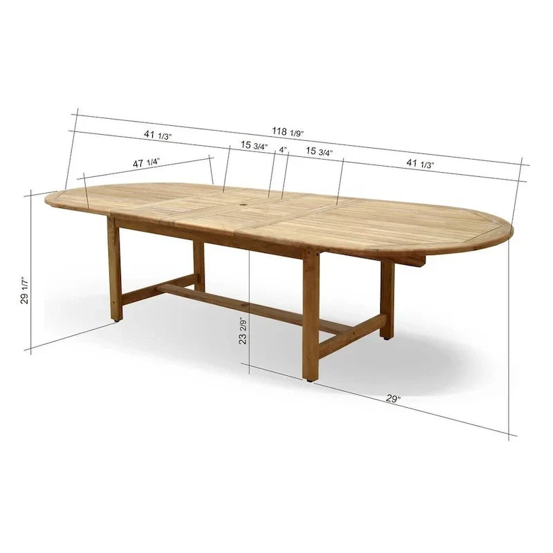 Amazonia Teak Sessa ausziehbare 13-teilige Garten-Essgruppe - 13-teilig