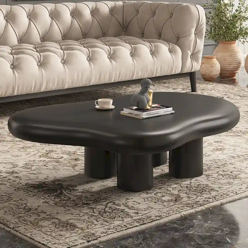48.5 moderner Couchtisch in Wolkenform mit 4 Beinen
