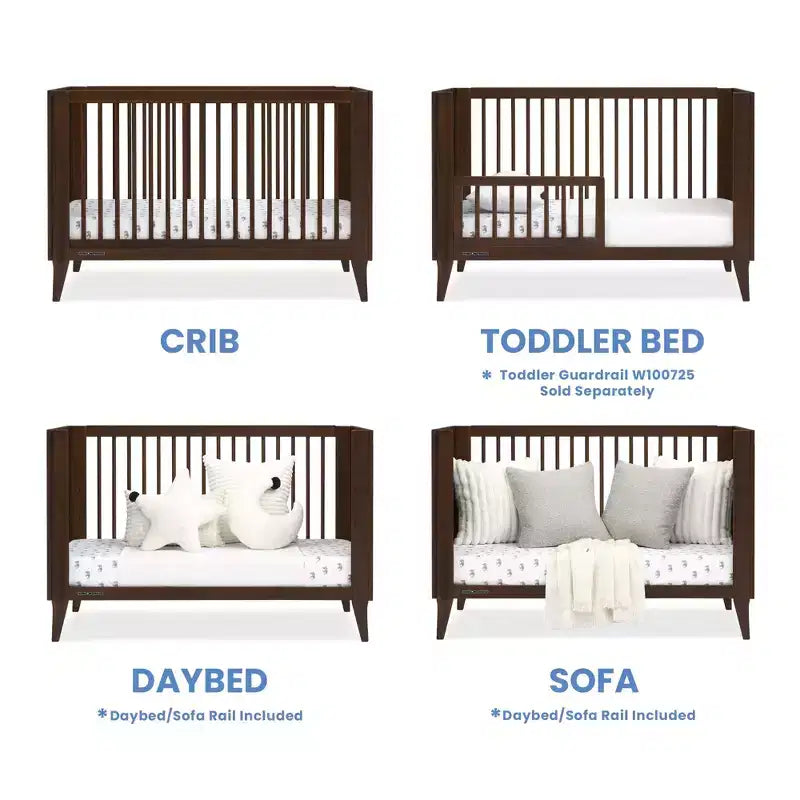 Delta Children Ollie 4-in-1-Umbaubabybett mit Umbaumöglichkeit zum Tagesbett