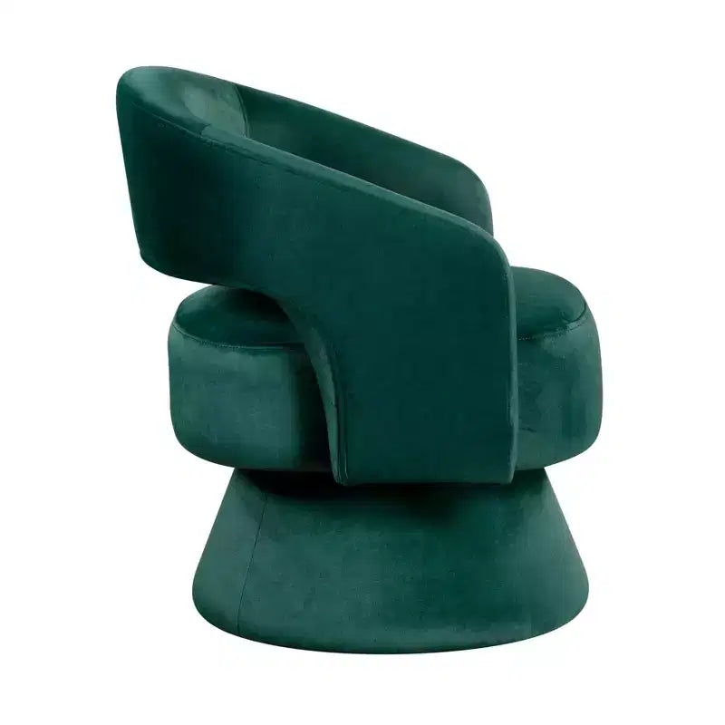 GDFStudio Hudson moderne luxe draaifauteuil met fluwelen bekleding