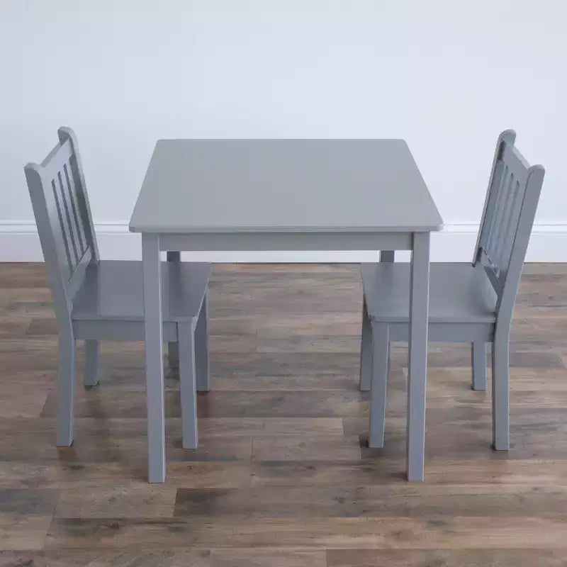 3-teiliges Kindertisch- und Stuhlset aus Holz - Humble Crew