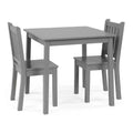 Ensemble table et chaise en bois pour enfants, 3 pièces - Humble Crew