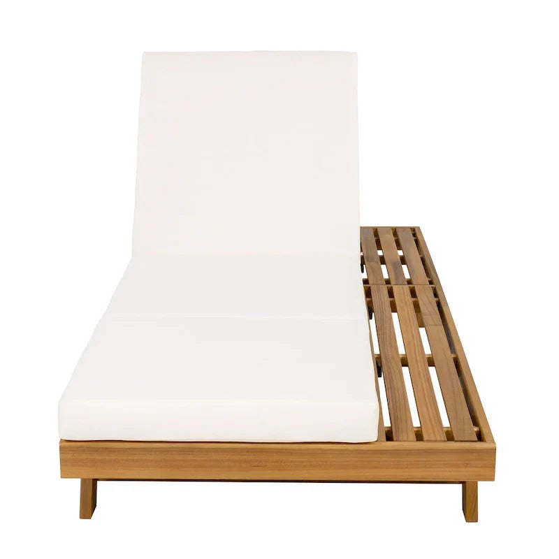 Christopher Knight Home- Michael Outdoor-Chaiselongue-Set aus Akazienholz, 2-teilig