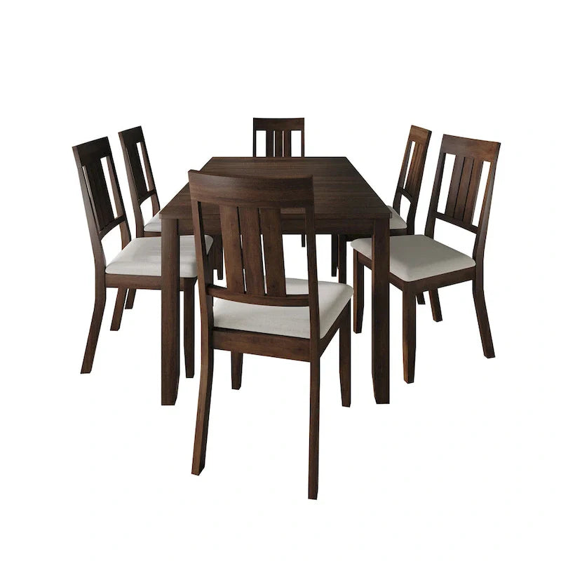 CraftPorch klassieke houten eethoek, 7-delig
