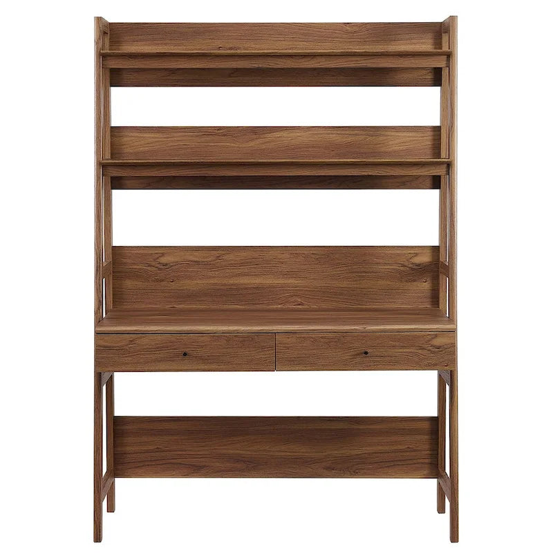 Büroschreibtisch mit Bücherregal und Aufbewahrungsschubladen