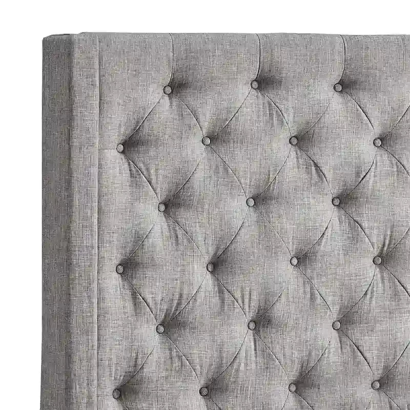 Nur gepolstertes Wingback-Kopfteil mit Knopfheftung, Naples, von iNSPIRE Q Artisan