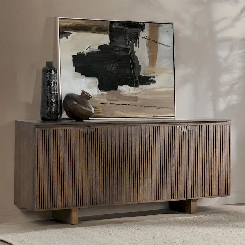 Credenza buffet Classic Home Roya con impiallacciatura in rovere