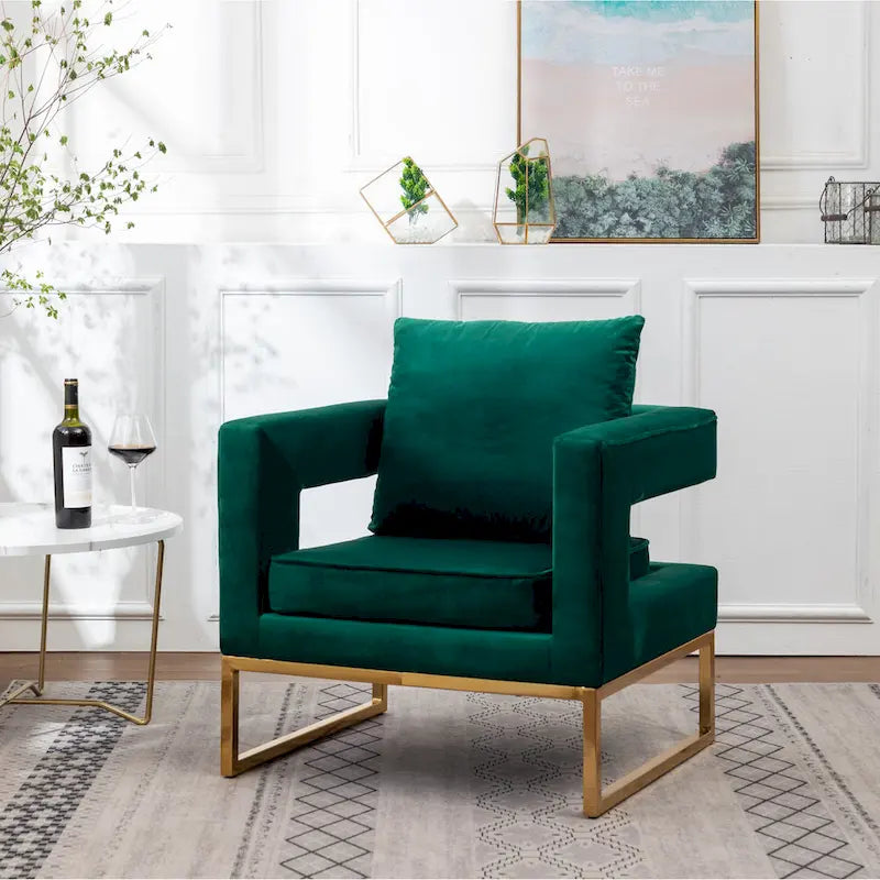 Fauteuil d’appoint contemporain rembourré Lenola de Roundhill Furniture