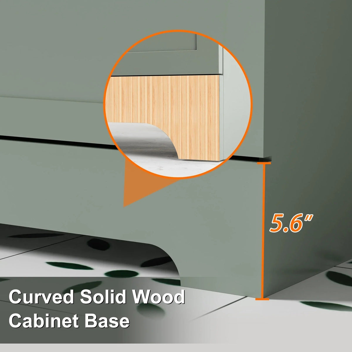 Ensemble meuble-lavabo de salle de bain Wavy Line 30/36/48 avec lavabo et robinet