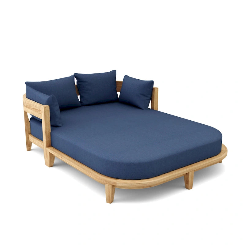 Coronado Teak Outdoor Daybed with Sunbrella Cushions