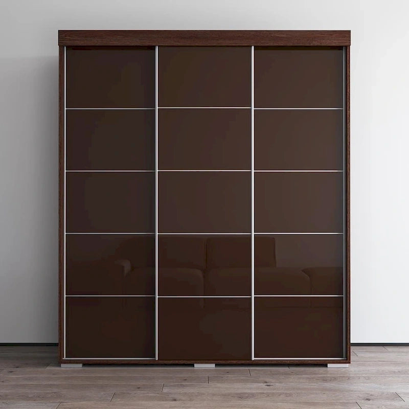 Copper Grove Parasol, moderner glänzender Kleiderschrank, 71 Zoll