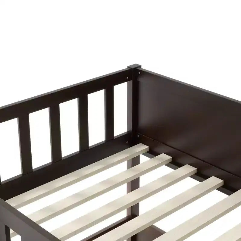 Letto a castello triplo per bambini, con tre letti singoli sovrapposti e separabili, scala e spondine, convertibile in 3 letti