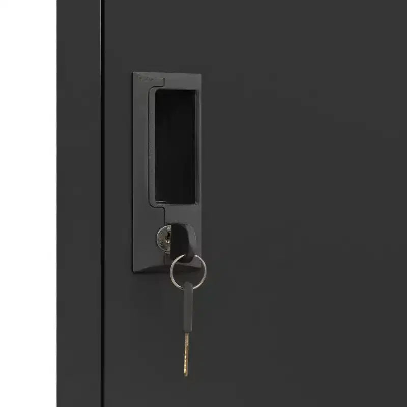 Armoire vestiaire en acier anthracite à 6 portes, multi-utilisateurs