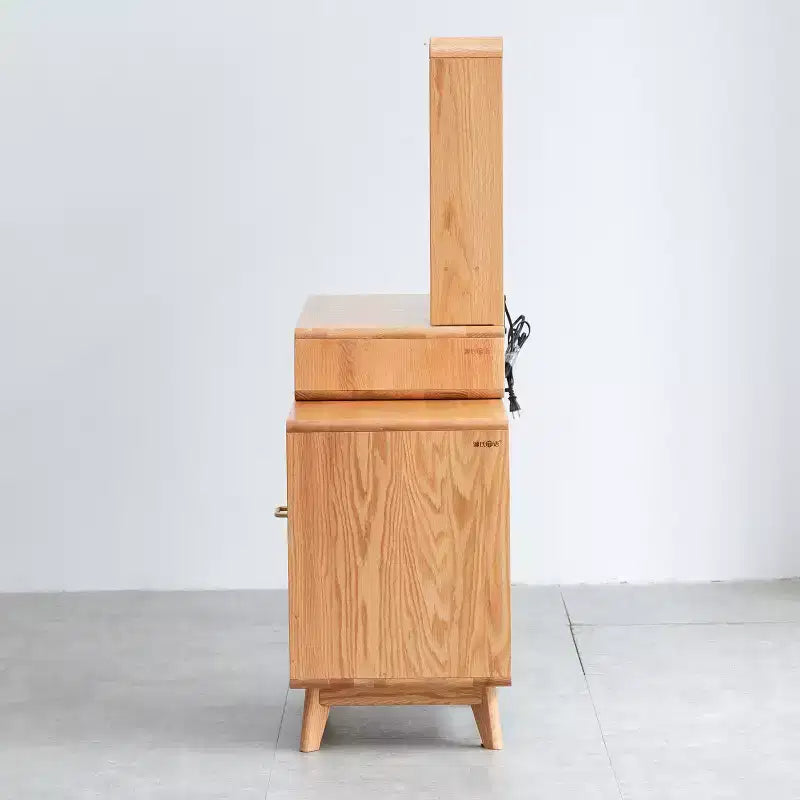 GDFStudio Crichton moderne Kommode aus massivem Eichenholz mit 4 Schubladen und Ablagen