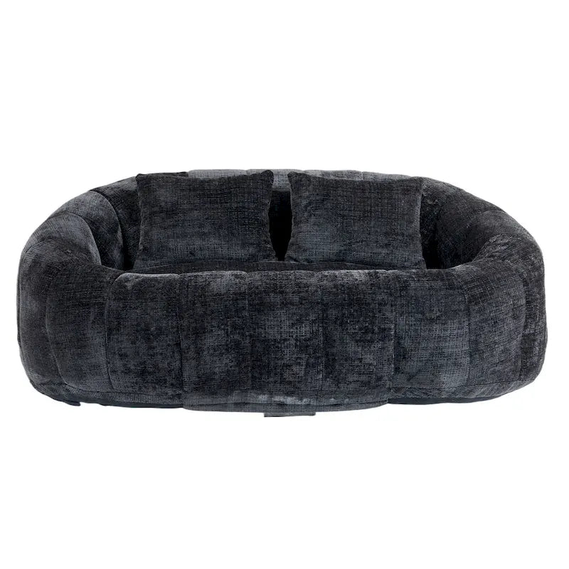 GDFStudio - Divano relax a 2 posti Laurel in ciniglia con schiuma ad alta densità e comfort extra