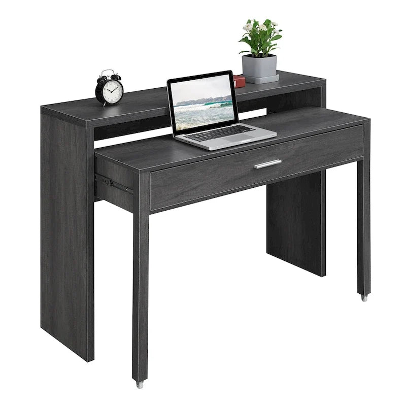 Convenience Concepts Newport JB-console-/schuifbureau met lade en verhoging