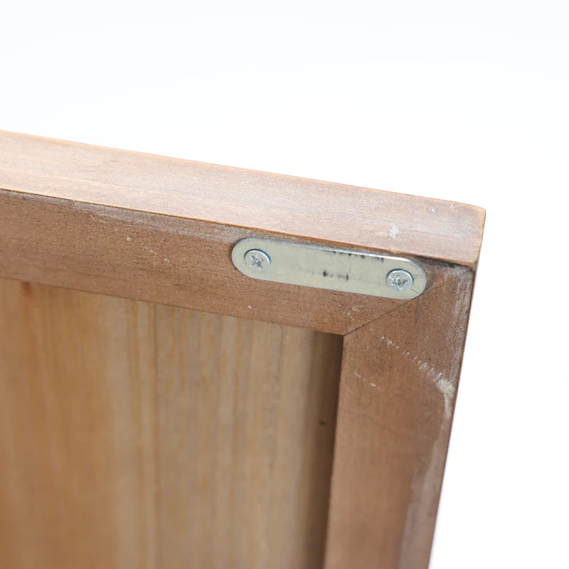 Landhaus-Stauschrank aus Holz, 37.4 hoch, mit 2 Türen - 37.4 H x 27.68 W x 13.23 D